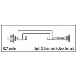 DAP XGA04 XGA04 - RCA/M to mini-jack/F